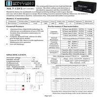 12V 7AH f Zamjenska baterija za Nodac OCB-3904DV kontrolu pristupa