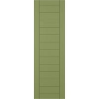 Rolete od 15 16 76 s vodoravnom letvicom od PVC-a u modernom stilu s fiksnim nosačem, mahovina zelena