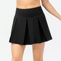 Suknja za vježbanje Ženska plisirana suknja s udobnom ležernom elastičnom trakom Karirana Sportska suknja za trčanje