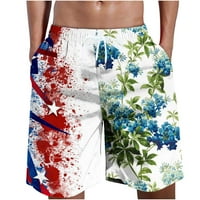 Muške kratke hlače za plažu, džepne hlače, Ljetna rasprodaja, boja za kravatu, cvjetni krpa, elastični pojas,