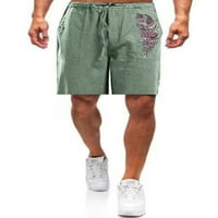 Bomotoo muški klasični fit plaža kratke hlače elastično struka kondicije ljetne kratke hlače vježbanje slobodno