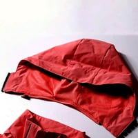 Xinqinghao Ženska čvrsta boja Outdoor Jackets Out Plus Veličina kaputa s dugim rukavima Zimska Zipper Up vjetrovito