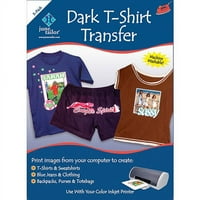 Lipanj krojač tamne majice inkjet transfers-8. in. in. 3-pkg