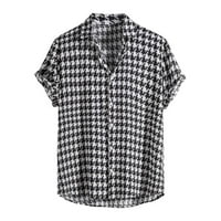 Polo majice za muškarce proljeće-ljeto s ovratnikom i printom, ležerna košulja kratkih rukava