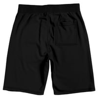 Muške crne pidžama kratke hlače za spavanje-plus size