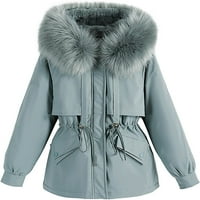 Ženski zimski kaput Plus veličine za svaki dan, ovratnik s reverom, jakna s dugim rukavima, Vintage izolirani