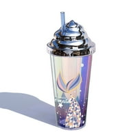 14 oz prevelike praškaste boje sjajne šalice plastične šalice za kavu zatvorene šalice boca za vodu