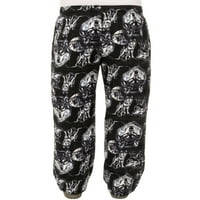 Muške flanelske pidžama hlače s printom Vuka
