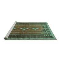 Tradicionalni perzijski tepisi u tirkizno plavoj boji za prostore koji se mogu prati u perilici veličine 3 inča