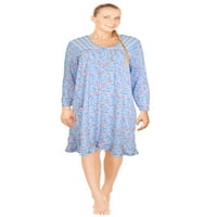 Ženske spavaćice s dugim rukavima pidžama mekane pidžama haljine Plus size spavaćice