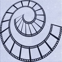 Ahgly Company zatvoreni okrugli uzorka lavanda plave prostirke, 3 'krug