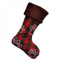 Godina božićna čarapa Xmas Poklon bombona vreća šapa Print božićni ukrasi za dom Natal Navidad Dekor drveća