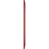 Ekena Millwork 18 W 47 H True Fit PVC Diagonal Slat Moderni stil Fiksni nosač, vatra crvena