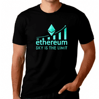 Velike i visoke kripto-košulje za muškarce Ethereum Kripto-Currency Košulja Ethereum Blockchain košulja Ethereum