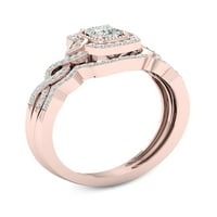 Imperial Women's IGI Certi Ct Diamond 10K ružičasto zlato Twist Shank Bridal Set