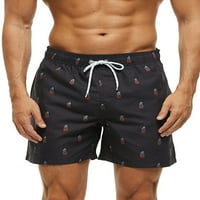 Muške hlače na plaži za crtanje ploča s visokim strukom prozračni džep kupaćih kostima muškarci udobni elastični-stručni