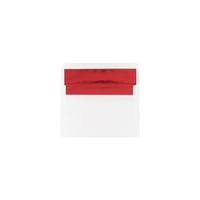 Izvrstan papir zalijepljen u omotnice od 8,75 5,75 s crvenom folijom obloženom bijelom bojom