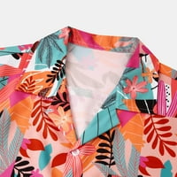 Havajske košulje za muškarce, ljetna košulja na plaži s printom, široke košulje kratkih rukava, košulja na kopčanje,