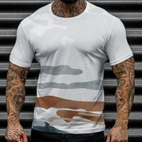 Pedort Plain Prevelike majice za muškarce Klasične majice s kratkim rukavima majice kave, 3xl