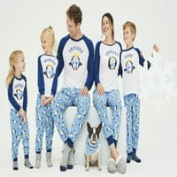 Usklađivanje obiteljske pidžame muške dvodijelne set za spavanje Penguin