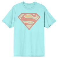 Superman Classic Logo Muški Celadon majica medija