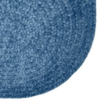 24 972 pleteni tepih od ženila i čvrstog poliestera, za unutarnju upotrebu, za odrasle-dimno plava