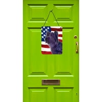 54219 američka zastava s Nebeskim terijerima koja visi na zidu ili vratima, 12.16, višebojna