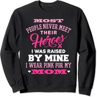 Majica s natpisom svijest o raku dojke koju nosim u ružičastoj boji za svoju mamu