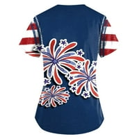 Rasprodaja ljetnih majica za žene modna ženska bluza kratkih rukava bluze s printom Dana neovisnosti modne bluze