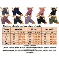 Ženske biciklističke joga kratke hlače visokog struka s džepovima za kontrolu trbuha kratke hlače za vježbanje