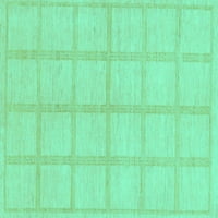 Ahgly Company Unutarnji kvadrat Čvrsta tirkizna plava prostirka moderna područja, 8 'Trg