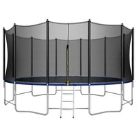Ft trampolin za odrasle osobe, aukfa na otvorenom Trampolin koji skače trampoline sa sigurnosnom ogradom, kapacitetom
