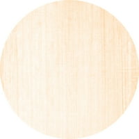 Ahgly Company Unutarnji okrugli solidni narančasti moderni prostirke, 5 'krug
