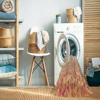 Ahgly Company stroj za pranje za pranje zatvorenih okruglih prostirki jarko narančaste prostirke, 6 'krug