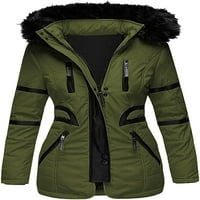 Ženska topla zima dolje kaput srednje duljine dugačke jakne s prekrivanom jaknom moda zgušnjava tanka kapuljača