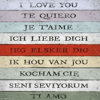 Ljubavni jezik - zidni poster Volim te, 22.375 34