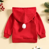 ; / Dječje majice za djevojčice, Božićni pulover s dugim rukavima s printom snjegovića i Djeda Mraza, majica s