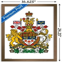 Kanada - zidni plakat s grbom, 14.725 22.375