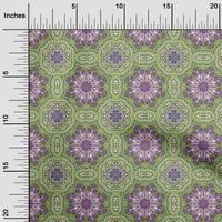 Oneoone Georgette viskoza maslinasto zelena tkanina azijska mozaika šivaća materijal za ispis tkanina prema dvorištu