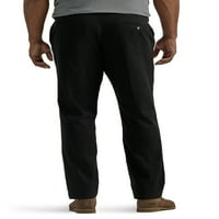 Lee® veliki muški ekstremni pokret opušteno fit ravne prednje hlače s fle pojasom