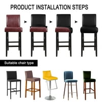 Jedinstvene ponude za vodootporne barske stolice za kratku stražnju stolicu crnu crnu boju