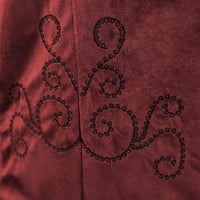 HGW muški vrhovi kaputi muški kaput za ispis modni steampunk kaput retro stalak za ovratnik mekani retro tiskani