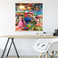 Braća Super Mario. Zidni plakat filma Kraljevstvo gljiva s magnetskim okvirom, 22.375 34