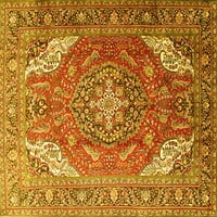 Tradicionalni tepisi u perzijskoj žutoj boji, kvadrat 8 stopa