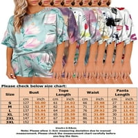 Glonme Ladies Nightwear Satin Lounge Set Set Tie Boja za spavanje odjeće dnevna odjeća labava pidžama sets Baggy