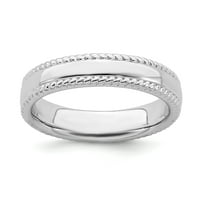 Prsten od srebra od srebra od rodija - Veličina 6