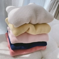 6m-6t Baby Unise jesenski zimski pulover pulover od pulovera čvrste boje pleteni vrhovi