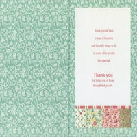 Dizajnerski pozdravi patchwork cvijeće u košarici s cvjetnom rešetkom granice hvala kartica