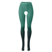 Gamaše za vježbanje za žene prozirne duge šuplje mrežaste hlače u boji gradijenta uske rastezljive hlače sportske
