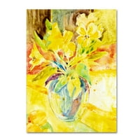 Zaštitni znak likovna umjetnost vaza sa žutim cvjetovima platna umjetnost Sheila Golden